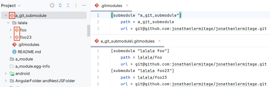 Extra icons git submodules