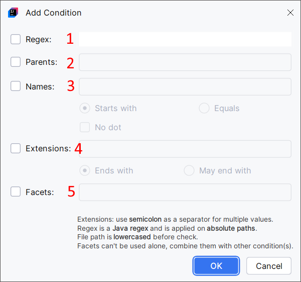 Extra icons model condition