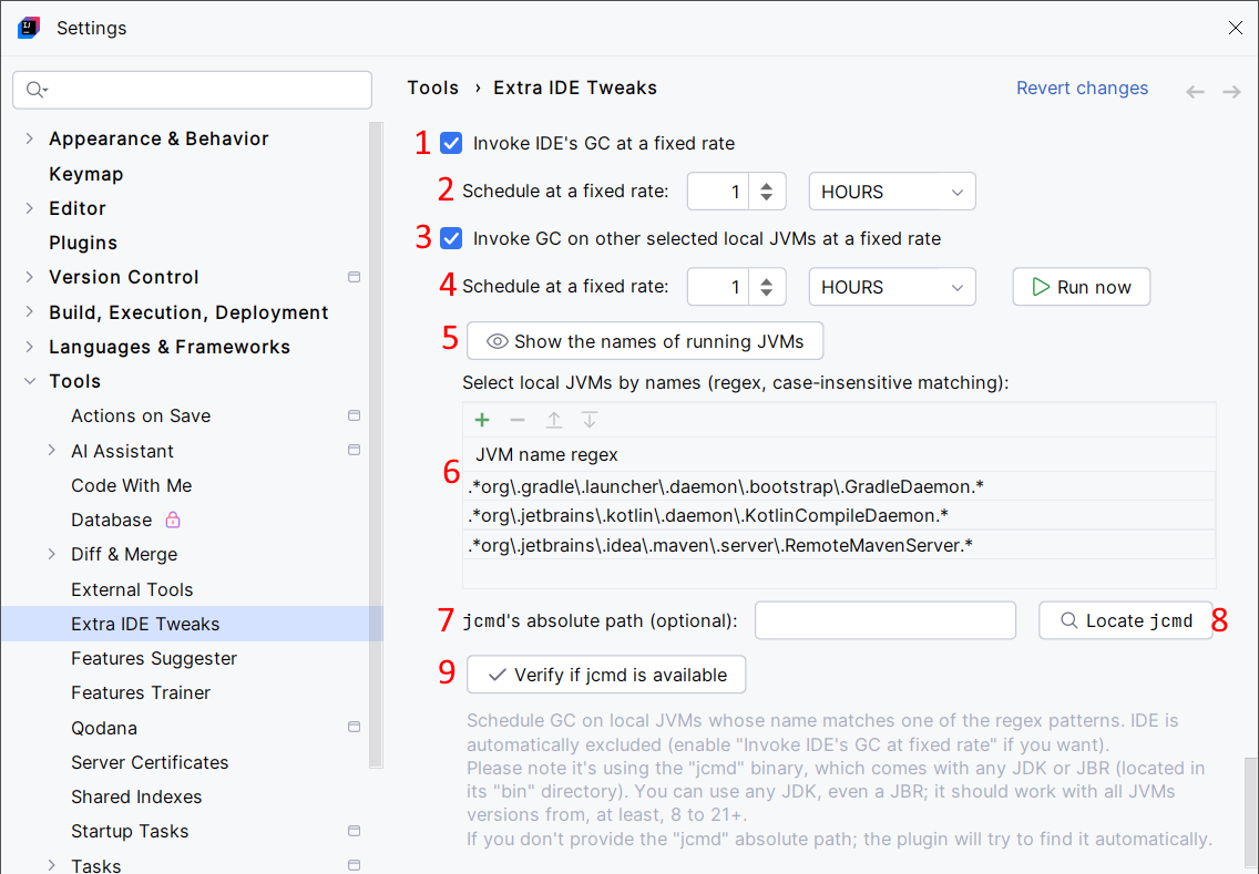 Extra ide tweaks gc scheduling cfg