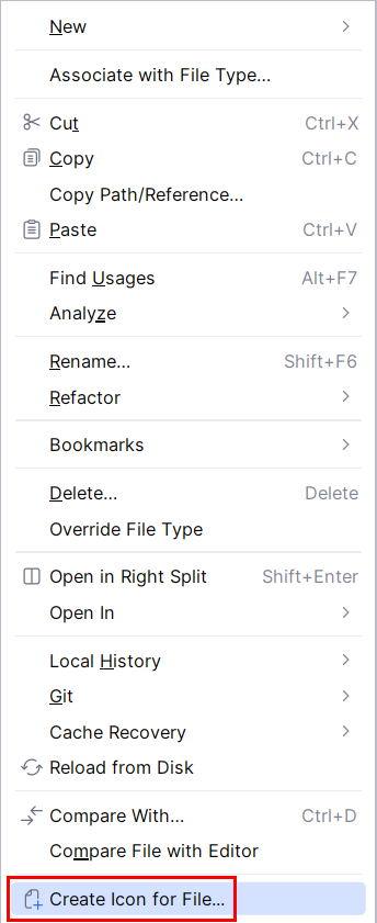 Register user icon from context context menu Register user icon from context context menu